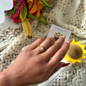 Anillo girasol ajustable SAN VALENTIN