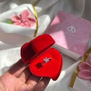 Anillo promesa plateado