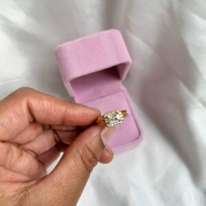 Anillo promesa con eslabones