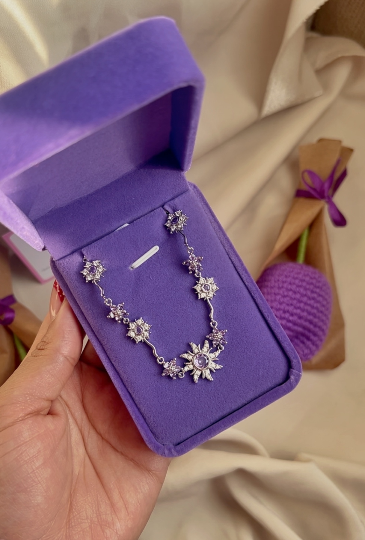Pulsera Rapunzel plateada